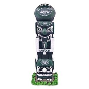 NFL New York Jets Tiki Face Totem Pole Figurine 16" Indoor/Outdoors Hawaiian